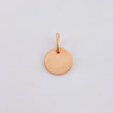 Dije Placa Letra C 0.9gr / 1.5cm / Oro Rosa 18K