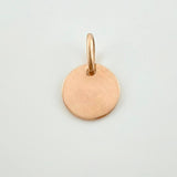 Dije Placa Letra S 0.9gr / 1.5cm / Oro Rosa 18K