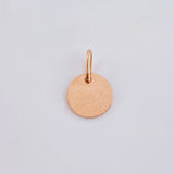 Dije Placa Letra D 0.9gr / 1.5cm / Oro Rosa 18K