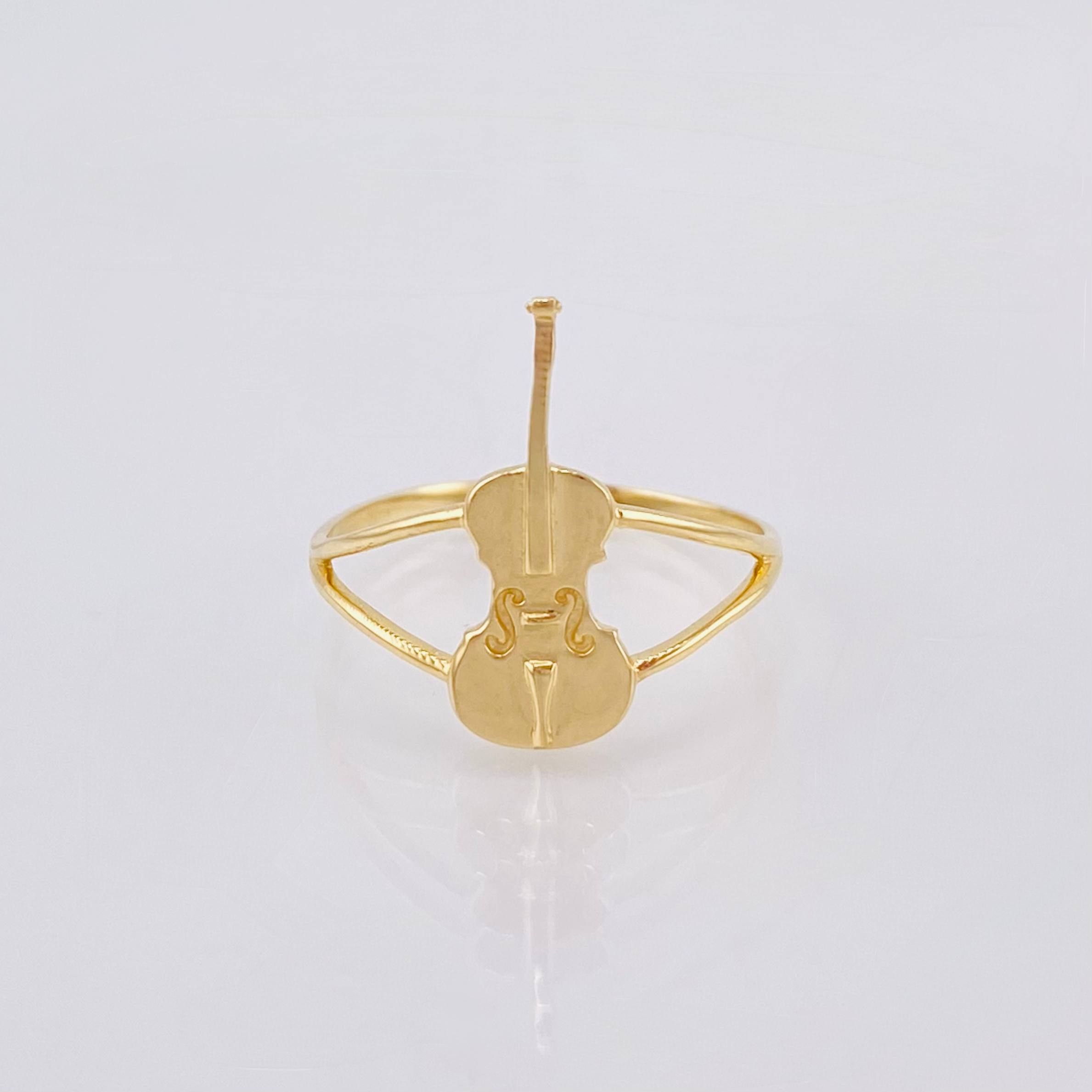 Anillo Violonchelo 1.35gr / T6 / Oro Amarillo 18K