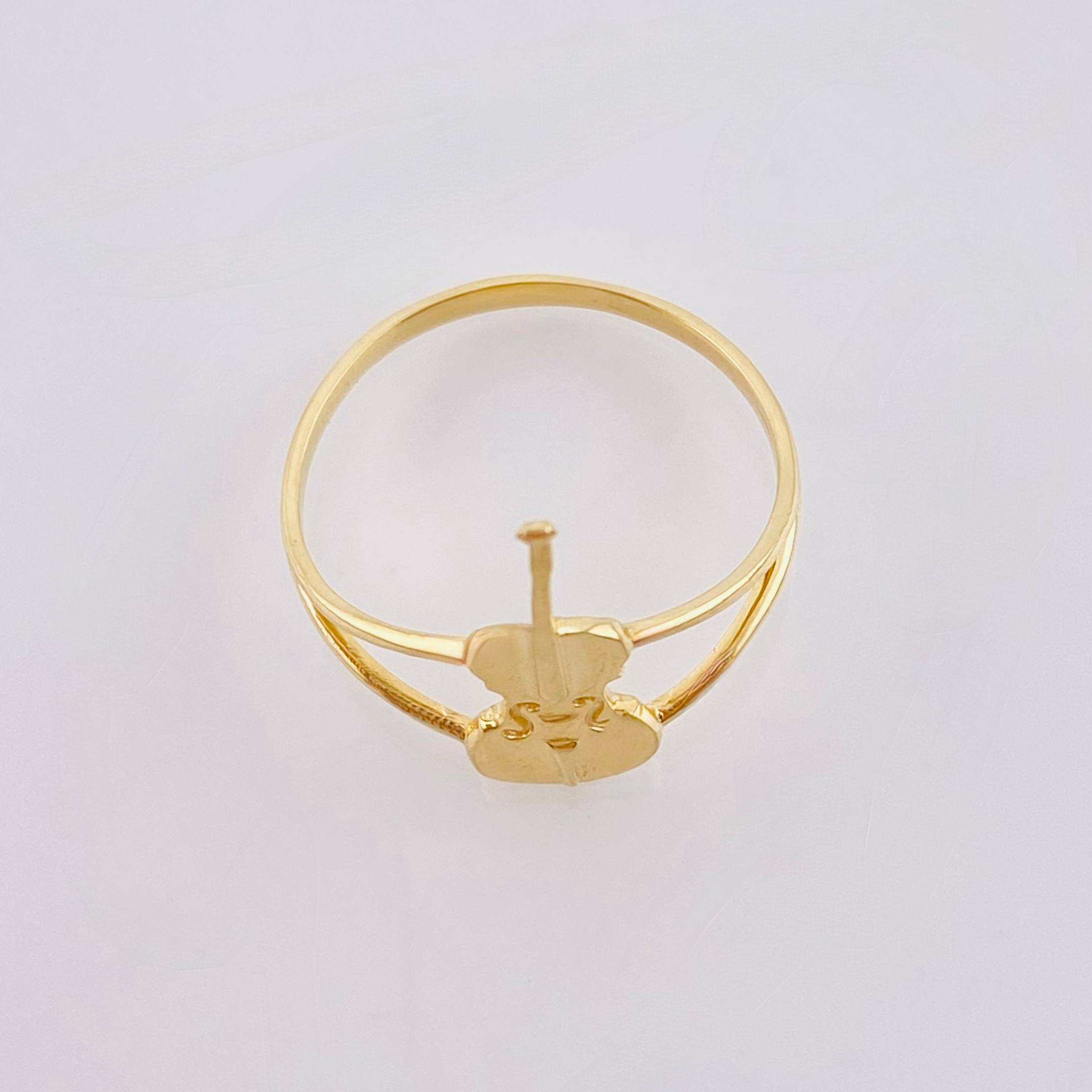 Anillo Violonchelo 1.35gr / T6 / Oro Amarillo 18K