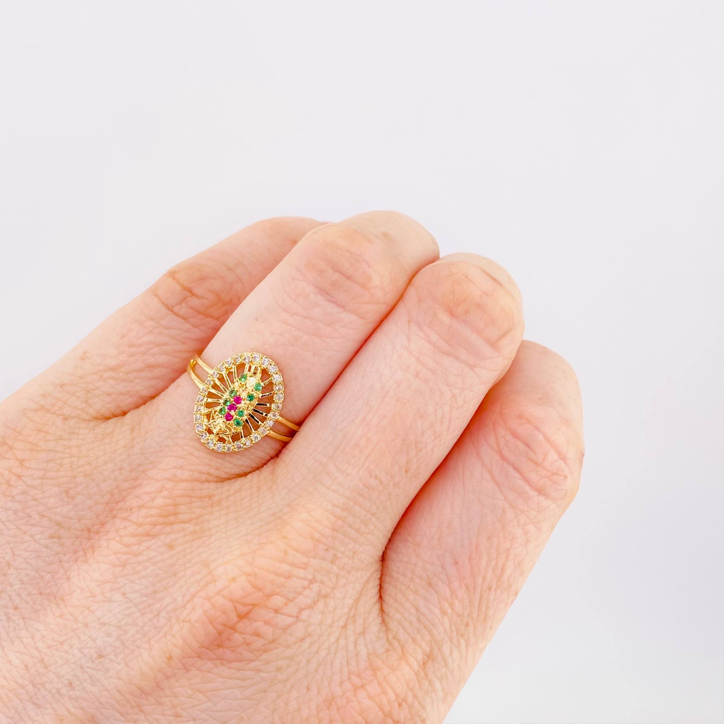 Anillo Virgen Guadalupe 2.35gr / T6 1/2 / Oro Amarillo 18K