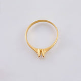 Anillo Solitario 1.8gr / T6 3/4 / Oro Amarillo 18K
