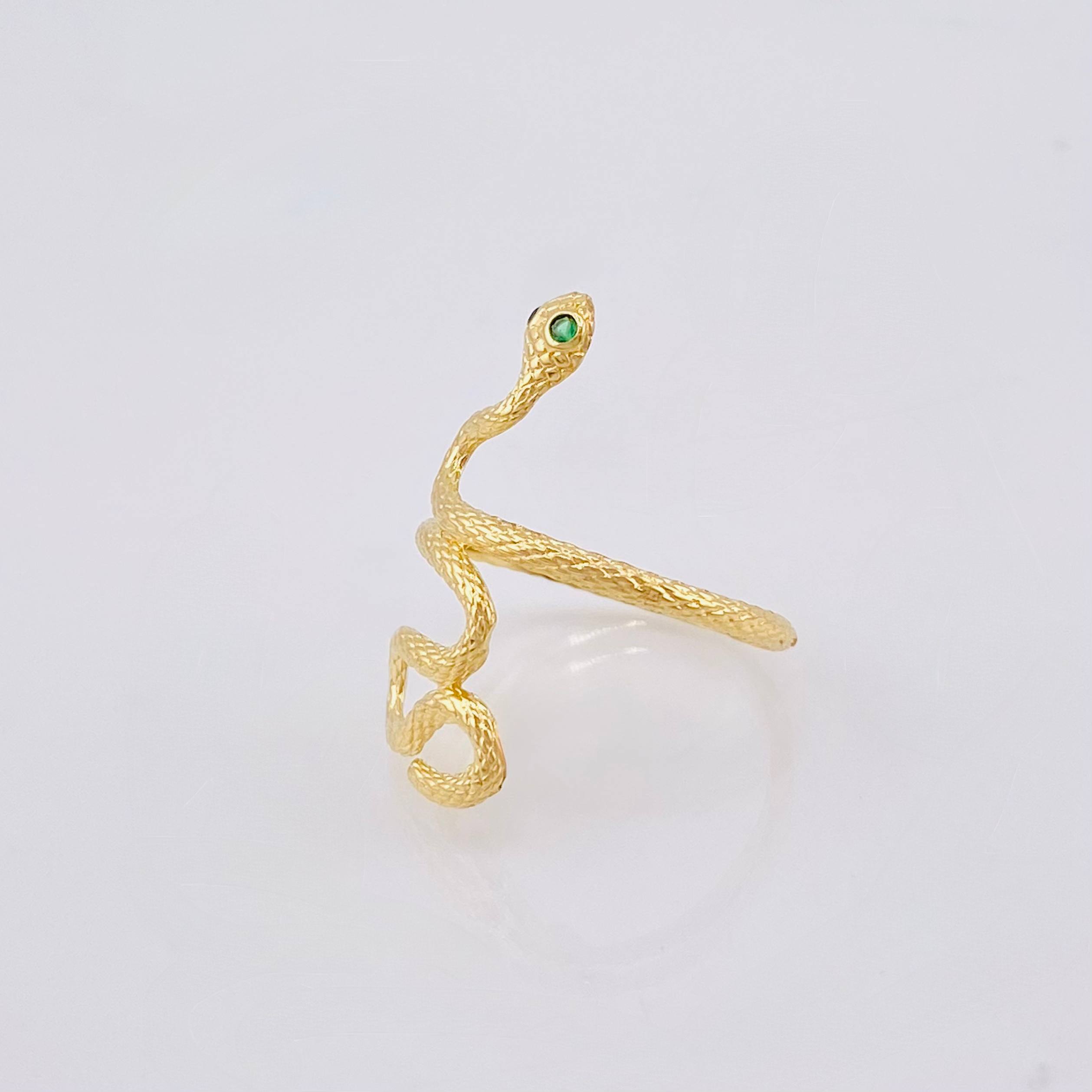 Anillo Serpiente 2.5gr / T6 3/4 / Oro Amarillo 18K