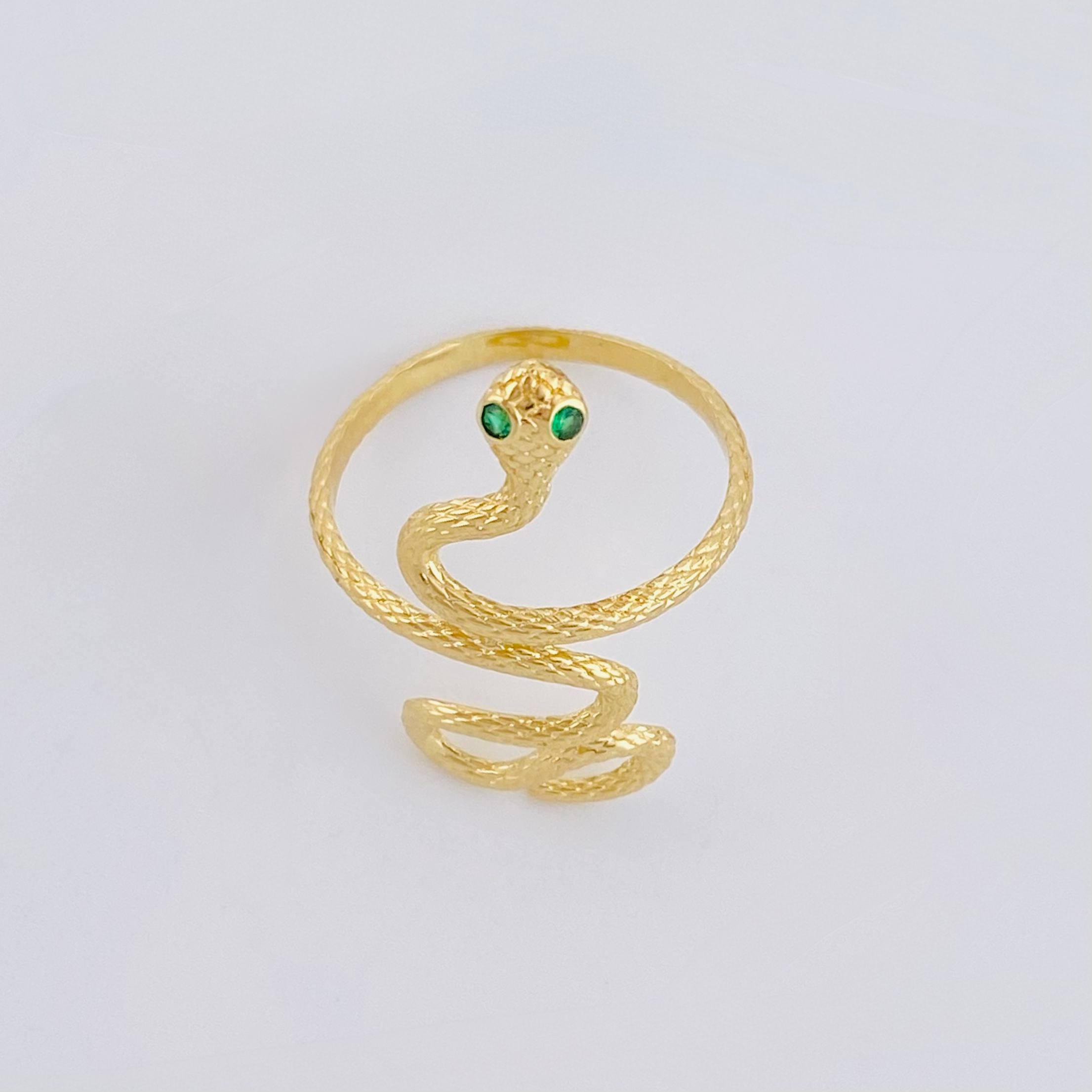 Anillo Serpiente 2.5gr / T6 3/4 / Oro Amarillo 18K