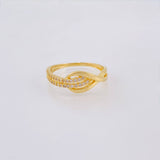 Anillo Curva infinito 2.25gr / T7 3/4 / Oro Amarillo 18K