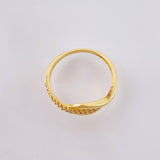 Anillo Curva infinito 2.25gr / T7 3/4 / Oro Amarillo 18K