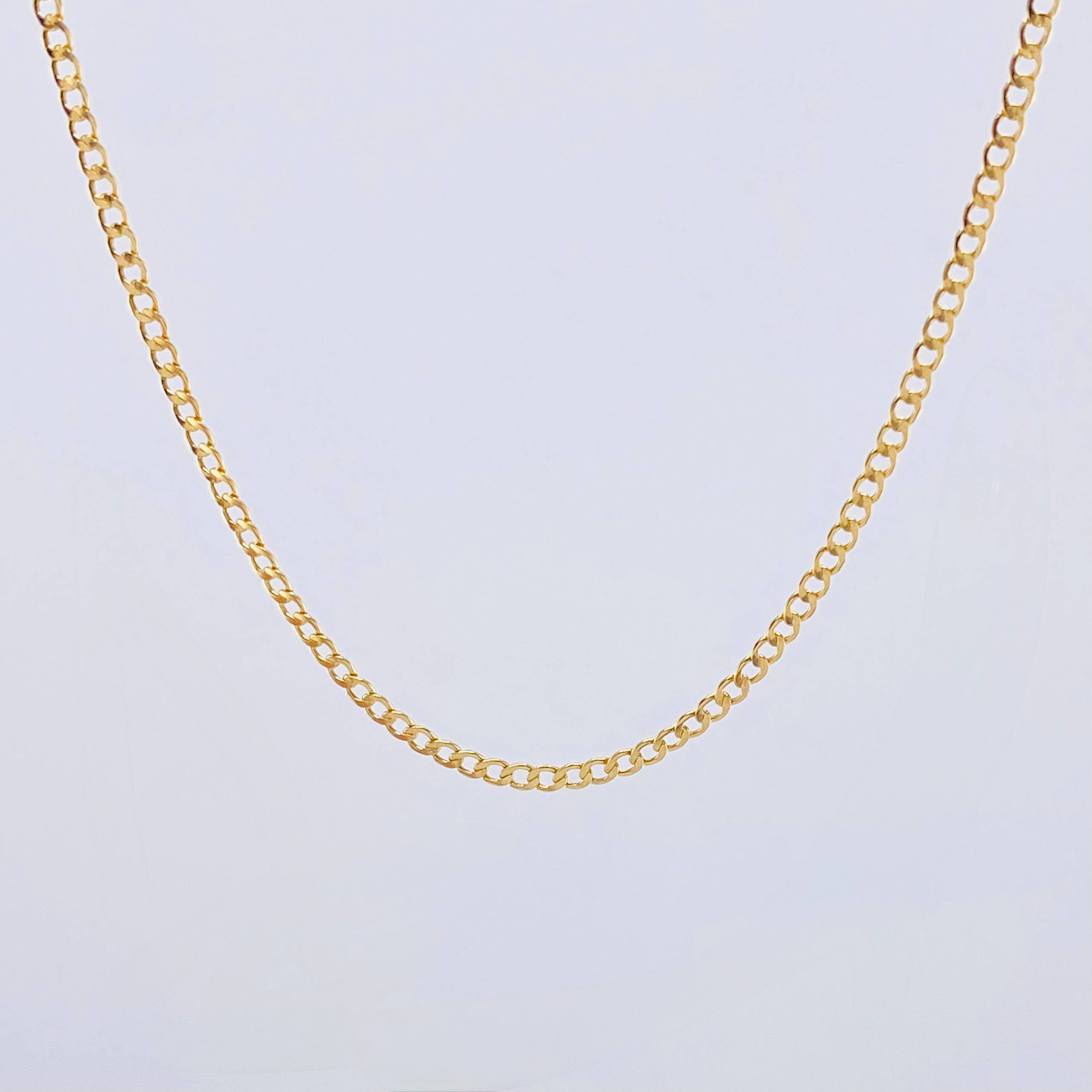 Cadena Cubana 2.05gr / 60cm / 2.2mm Oro Amarillo +1 18K