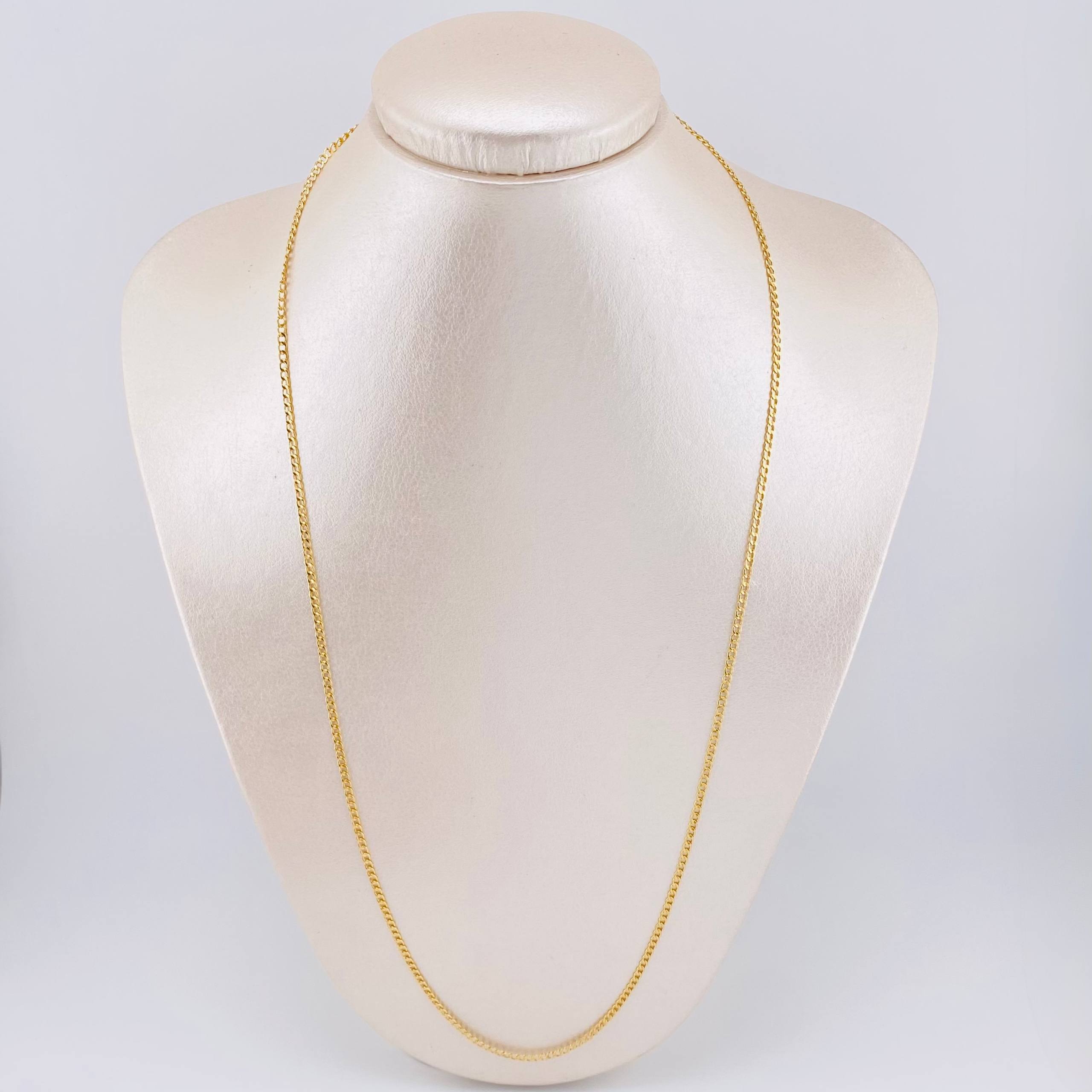 Cadena Cubana 2.05gr / 60cm / 2.2mm Oro Amarillo +1 18K