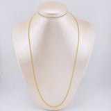 Cadena Cubana 2.1gr / 60cm / 2.1mm Oro Amarillo +1 18K