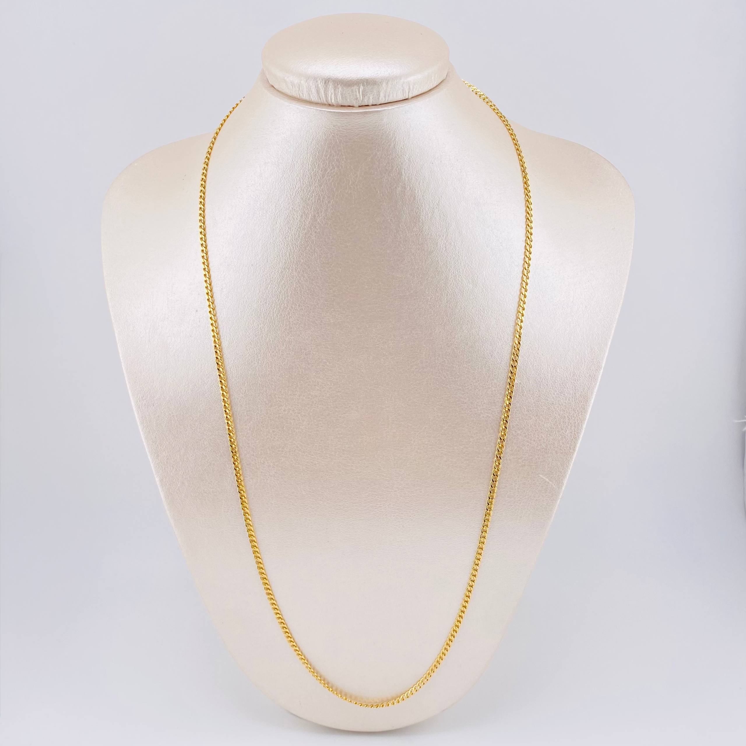 Cadena Cubana 3.25gr / 60cm / 2.6mm Oro Amarillo +1 18K