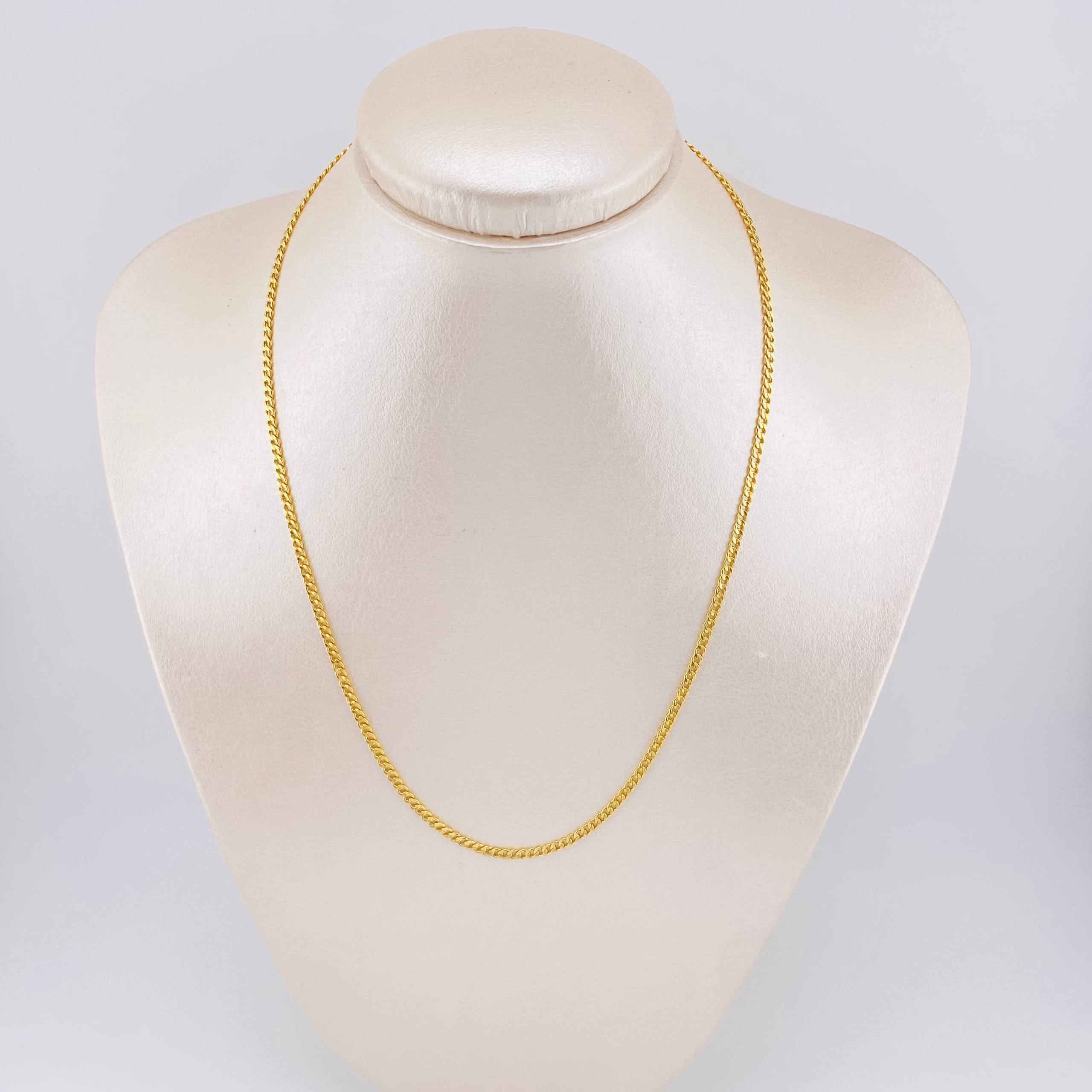 Cadena Cubana 2.5gr / 45cm / 2.6mm Oro Amarillo +1 18K *