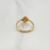 Anillo Trebol 1gr / T4 1/4 / Oro Amarillo 18K %
