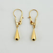 Candongas Lagrima 0.7gr / 2.8cm / Oro Amarillo 18K ©