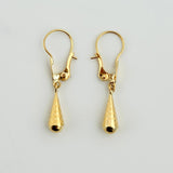 Candongas Lagrima 0.85gr / 3.1cm / Oro Amarillo 18K ©