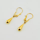 Candongas Lagrima 0.7gr / 2.8cm / Oro Amarillo 18K ©