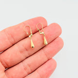 Candongas Lagrima 0.7gr / 2.8cm / Oro Amarillo 18K ©