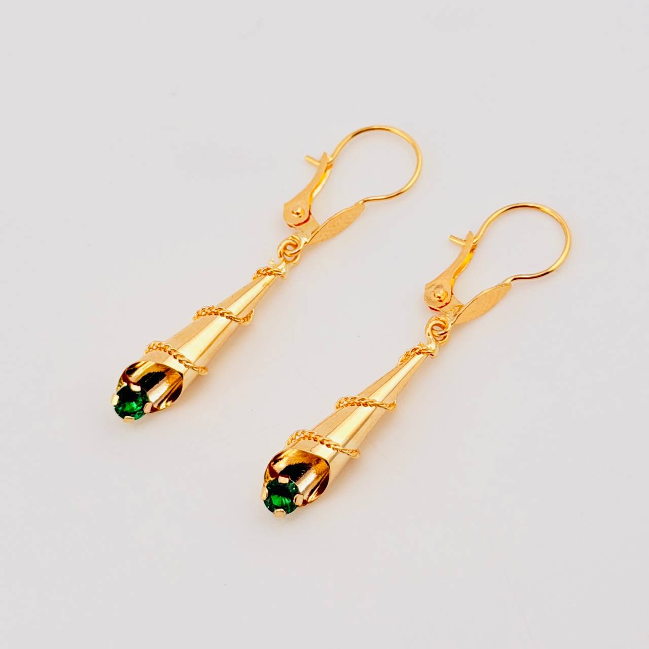 Candongas Corneta Lazo 1.45gr / 3.5cm / Oro Amarillo 18K *