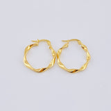 Candongas Amber 1.6gr / 2.3cm / Oro Amarillo 18K ©