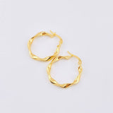 Candongas Amber 1.6gr / 2.3cm / Oro Amarillo 18K ©