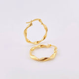 Candongas Amber 1.6gr / 2.3cm / Oro Amarillo 18K ©