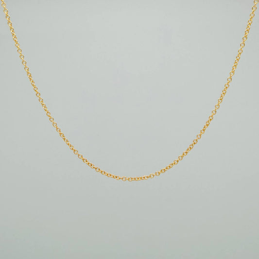 Cadena Aro Seguido 1.3gr / 46cm / 0.6mm Oro Amarillo 18K