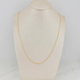 Cadena Aro Seguido 1.25gr / 45.3cm / 0.6mm Oro Amarillo +3 18K %