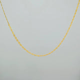 Cadena Escalera Plana 1.2gr / 45.5cm / 1mm Oro Amarillo +3 18K &