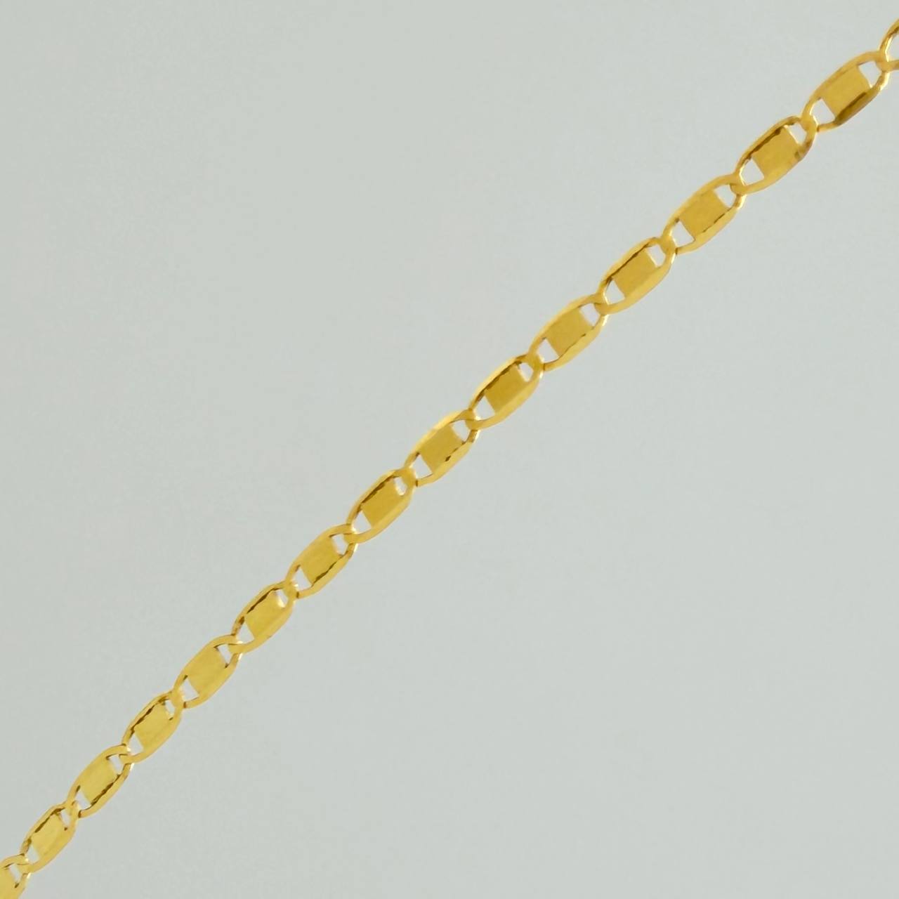 Cadena Escalera Plana 1.2gr / 45.5cm / 1mm Oro Amarillo +3 18K &