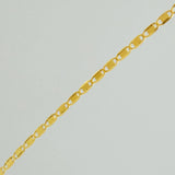 Cadena Escalera Plana 1.2gr / 45.5cm / 1mm Oro Amarillo +3 18K &