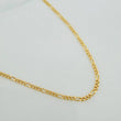 Cadena Figaro 1.35gr / 44.5cm / 1.2mm Oro Amarillo +1 18K &