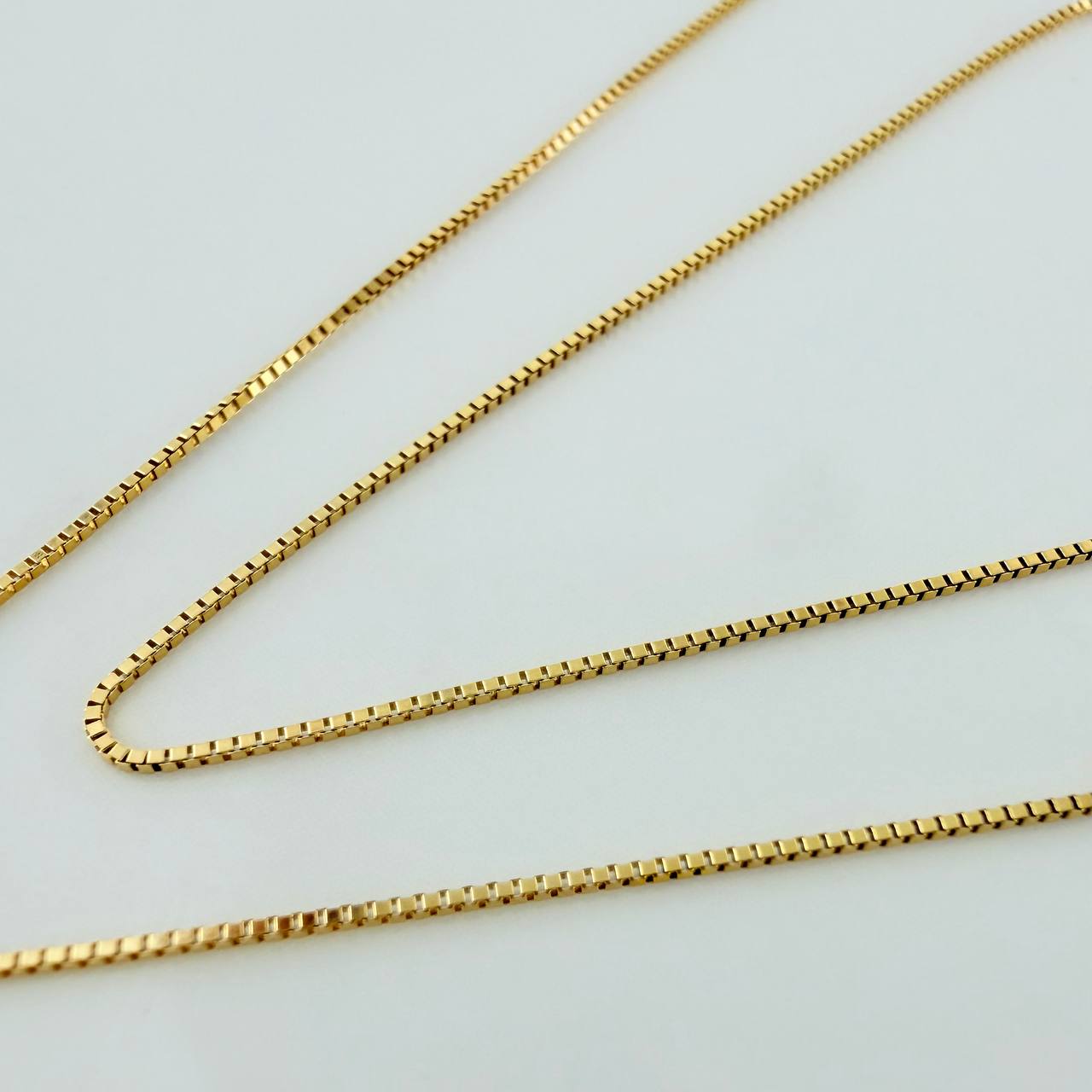 Cadena Veneciana 1gr / 40cm / 0.4mm Oro Amarillo +3 18K &