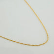 Cadena Singapur 0.85gr / 40cm / 0.5mm Oro Amarillo +3 18K &