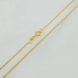 Cadena Singapur 0.85gr / 40cm / 0.5mm Oro Amarillo +3 18K &