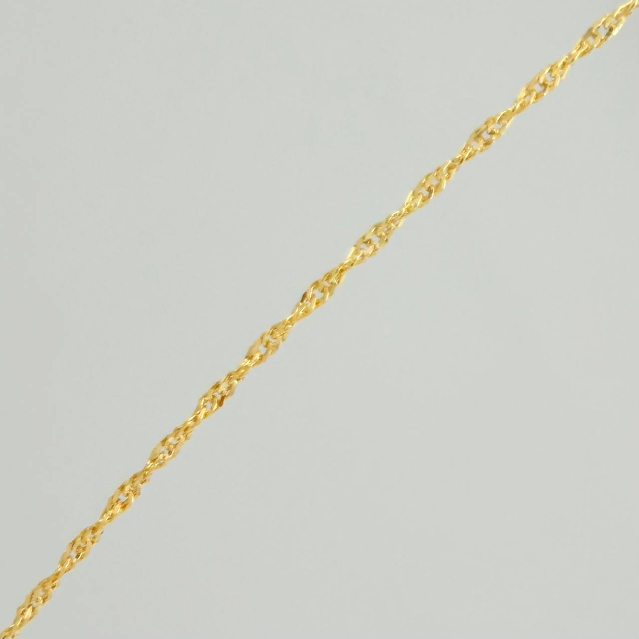 Cadena Singapur 0.85gr / 40cm / 0.5mm Oro Amarillo +3 18K &
