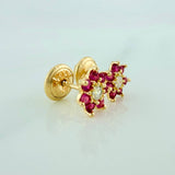 Topos Flor 0.85gr / 6mm Oro Amarillo 18K %