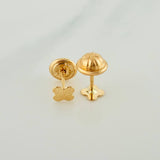 Topos Flor 0.45gr / 3.7mm Oro Amarillo 18K %