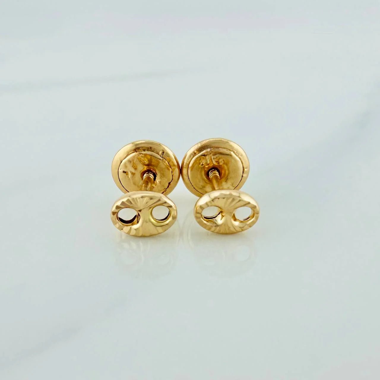 Topos GC 0.5gr / 4.7mm / Rayados Oro Amarillo 18K &