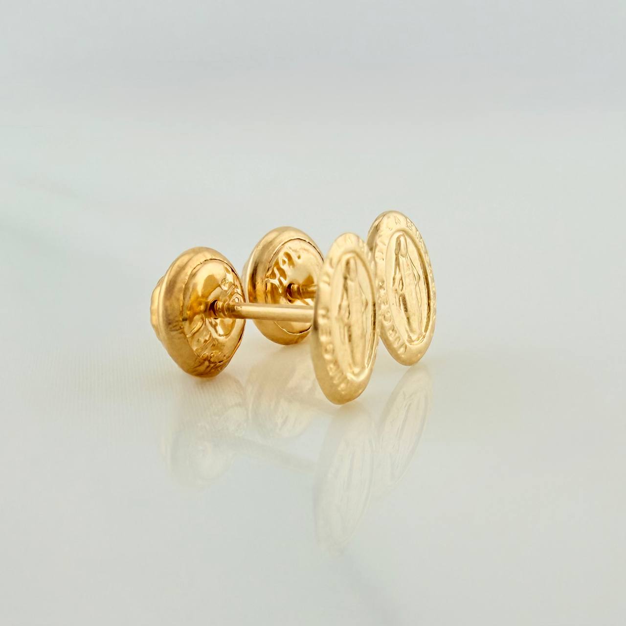Topos Virgen Milagrosa 0.75 g / 8.05 mm Oro Amarillo 18K