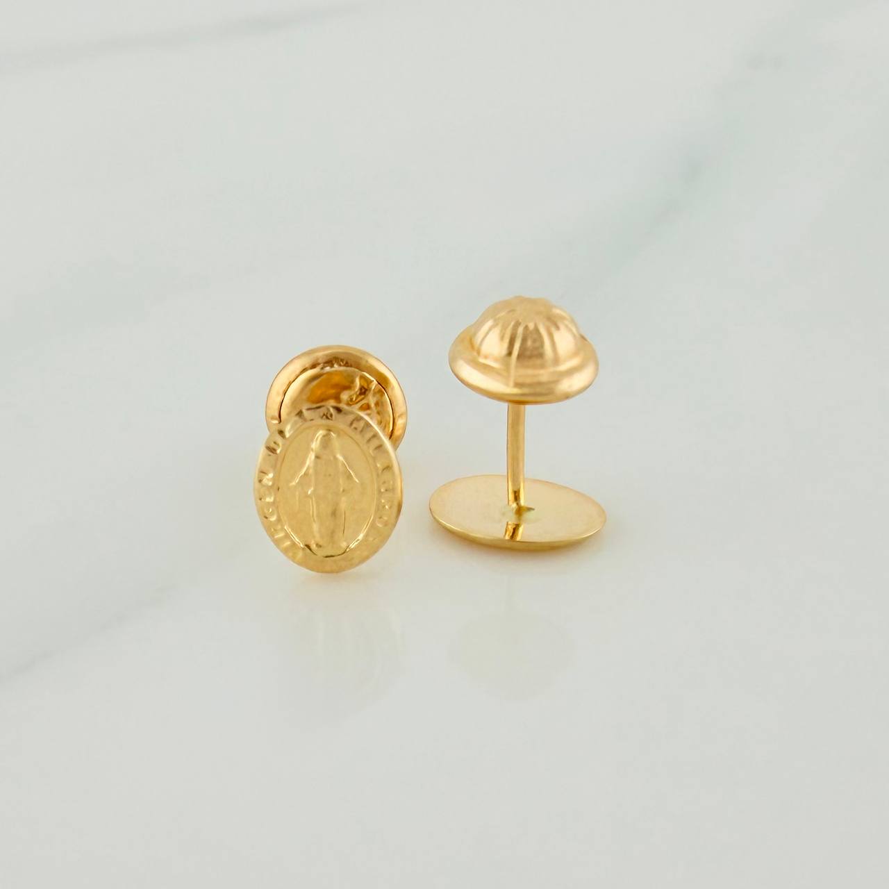Topos Virgen Milagrosa 0.75 g / 8.05 mm Oro Amarillo 18K