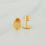 Topos Virgen Milagrosa 0.75 g / 8.05 mm Oro Amarillo 18K