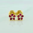 Topos Flor 0.8gr / 4.9mm Oro Amarillo 18K %