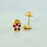 Topos Flor 0.8gr / 4.9mm Oro Amarillo 18K %