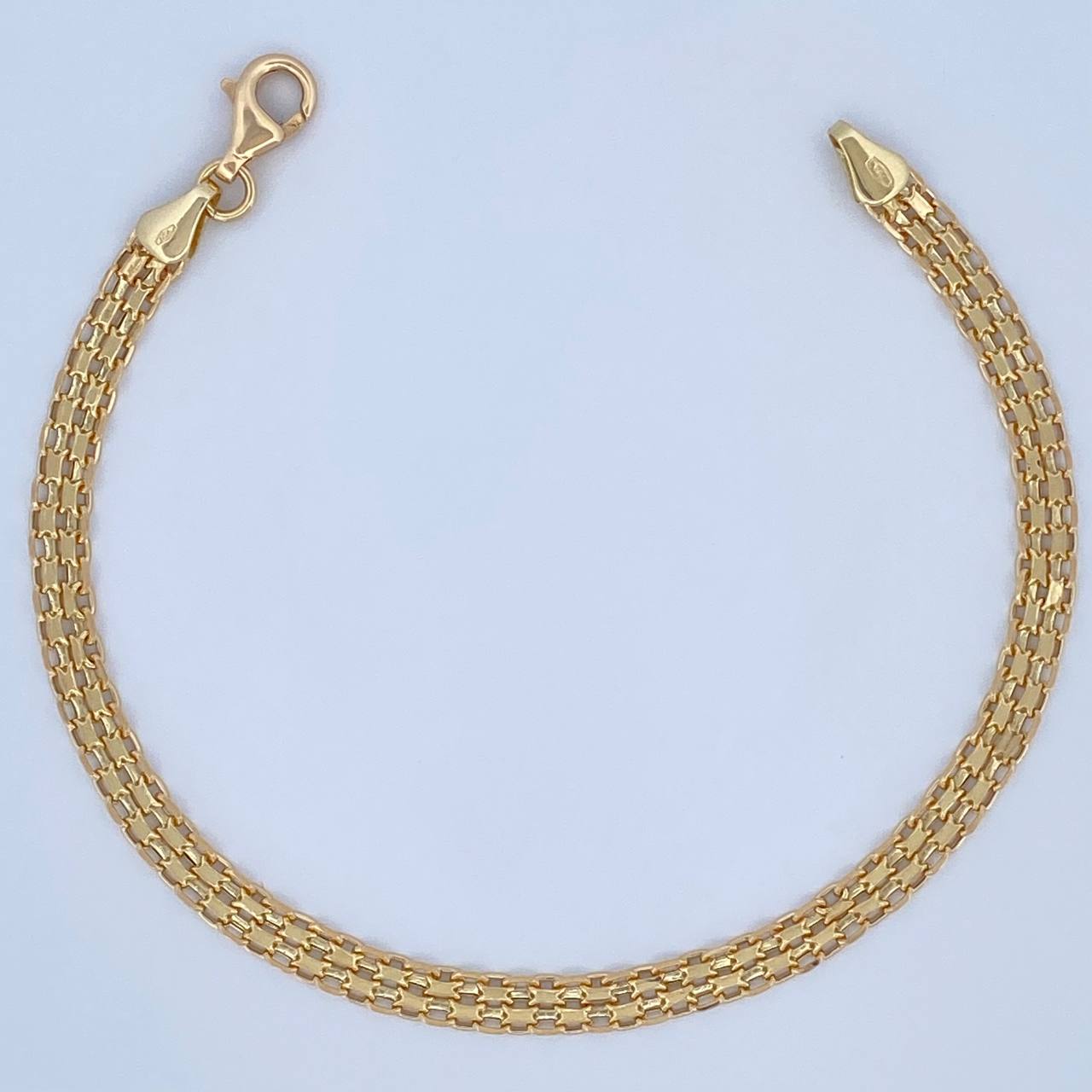 Pulso Chino 3.9gr / 20.5cm / 4.5mm Oro Amarillo +0 18K $