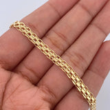 Pulso Chino 3.9gr / 20.5cm / 4.5mm Oro Amarillo +0 18K $