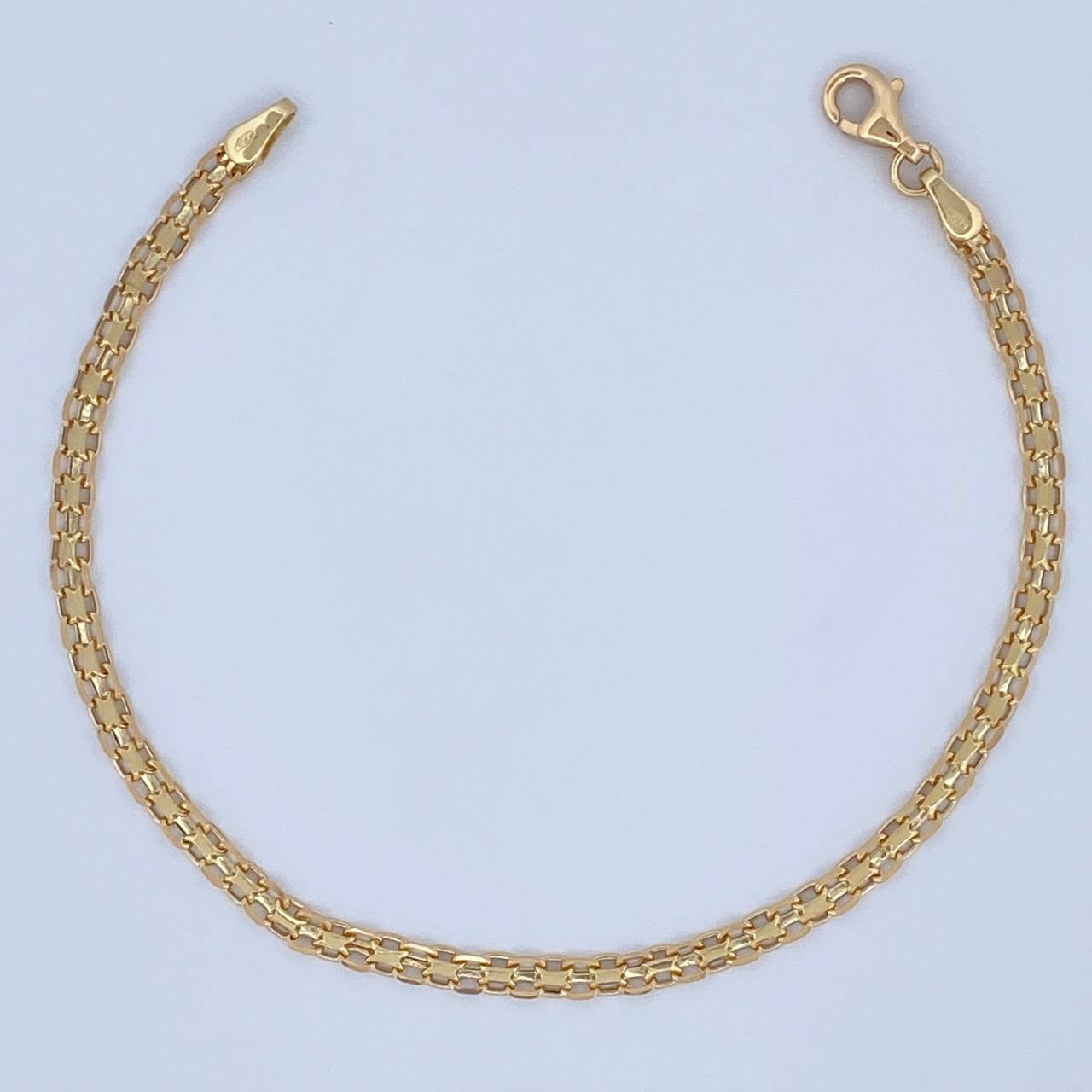 Pulso Chino 2.4gr / 19cm / 3mm Oro Amarillo +1 18K $