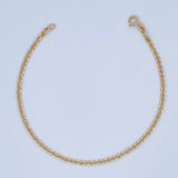 Pulso Cubano 1gr / 19cm / 2mm Oro Amarillo +1 18K $