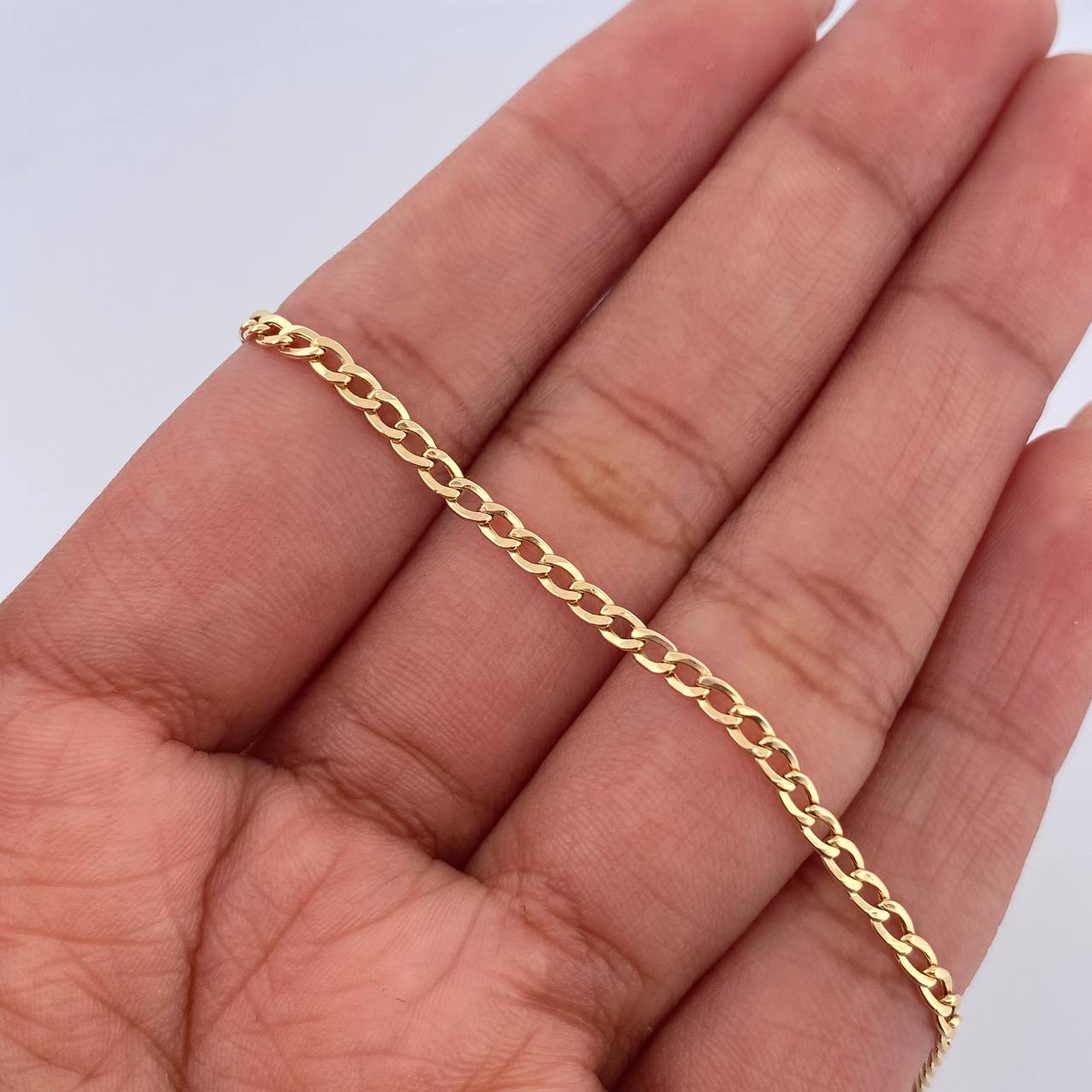 Pulso Cubano 1gr / 19cm / 2mm Oro Amarillo +1 18K $