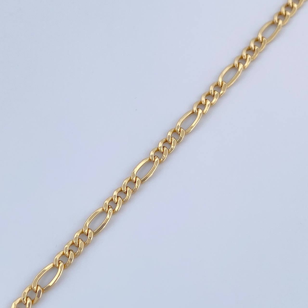 Pulso Figaro 1.15gr / 19.2cm / +1 Oro 18K &