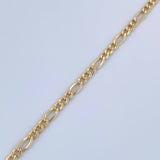Pulso Figaro 1.15gr / 19.2cm / +1 Oro 18K &